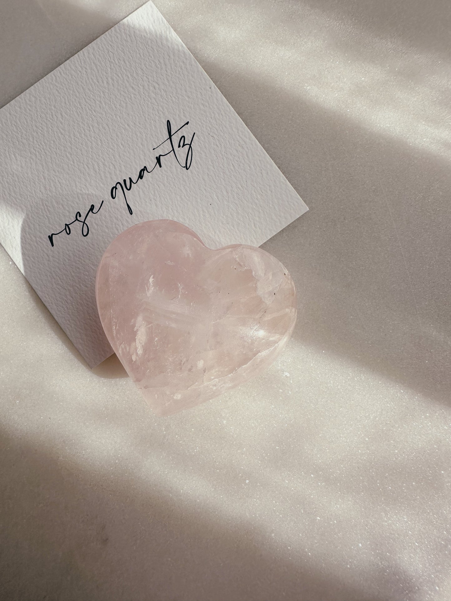 Rose Quartz Heart